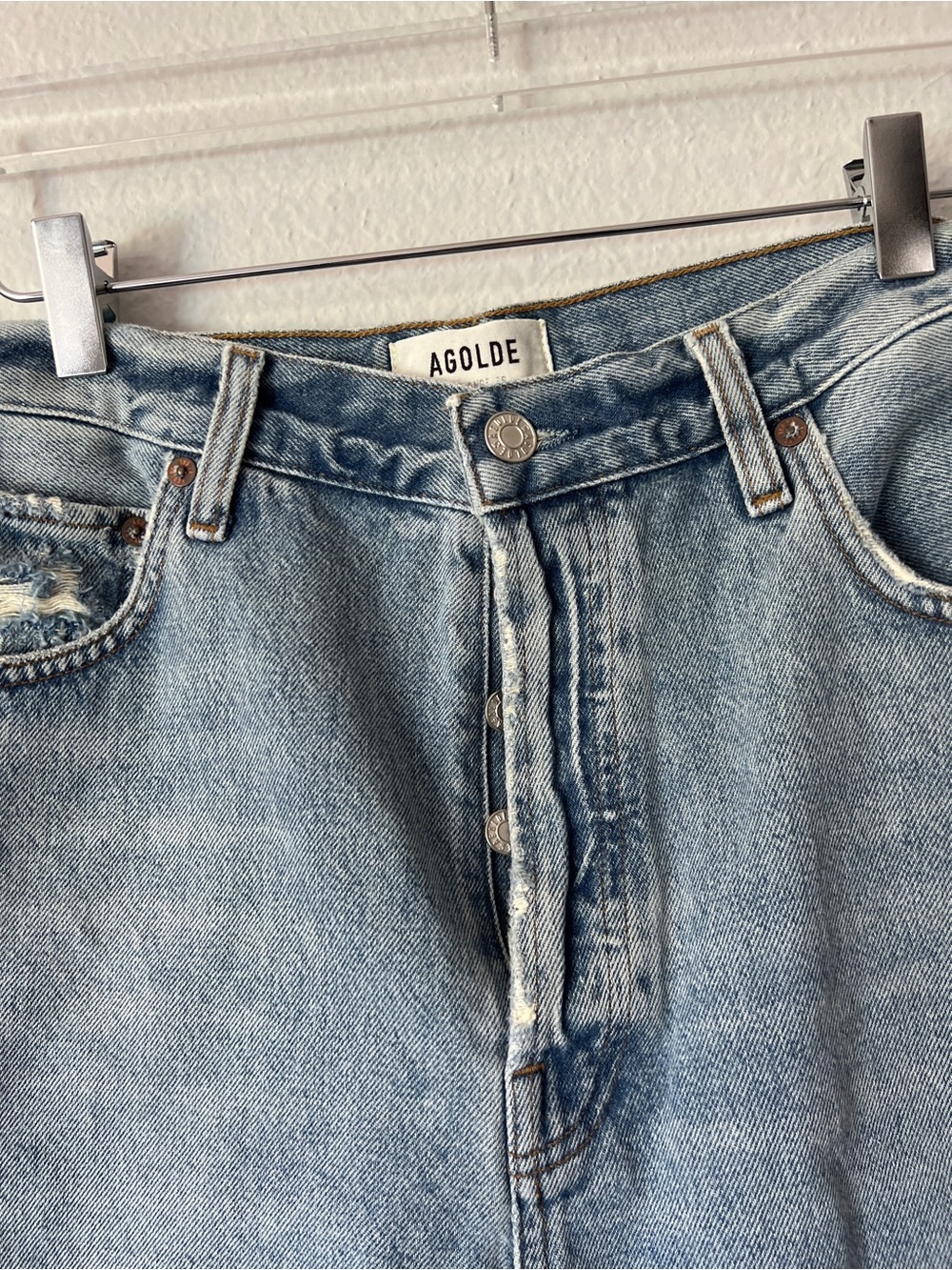 AGOLDE 90's Pinch Waist Short in Latitude - Picture 5 of 7